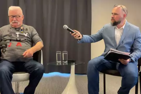 Spotkanie z Lechem Wałęsą w Inowrocławiu