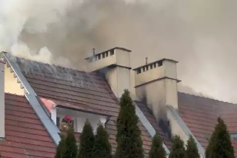 Pożar przy ul. Szymborskiej